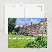 aWorld2Celebrate: Groeten uit Cambridge! Briefkaart (Voorkant / Achterkant)