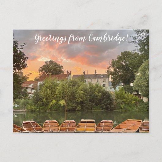 aWorld2Celebrate: Groeten uit Cambridge! Briefkaart (Voorkant)