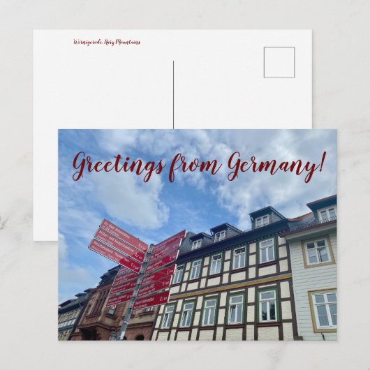 aWorld2Celebrate: Groeten uit Duitsland! Briefkaart (Voorkant / Achterkant)