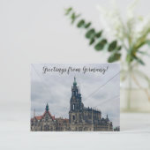 aWorld2Celebrate: Groeten uit Duitsland! Briefkaart (Staand voorkant)