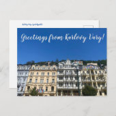 aWorld2Celebrate: Groeten uit Karlovy Vary! Briefkaart (Voorkant / Achterkant)