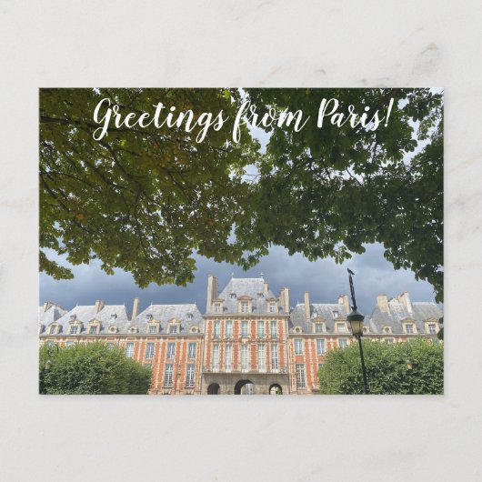 aWorld2Celebrate: Groeten uit Parijs! Briefkaart (Voorkant)