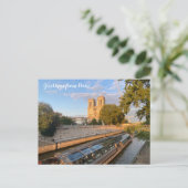 aWorld2Celebrate: Groeten uit Parijs! Briefkaart (Staand voorkant)