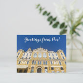aWorld2Celebrate: Groeten uit Pécs! Briefkaart (Staand voorkant)