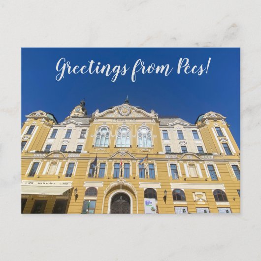 aWorld2Celebrate: Groeten uit Pécs! Briefkaart (Voorkant)