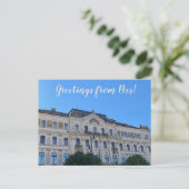 aWorld2Celebrate: Groeten uit Pécs! Briefkaart (Staand voorkant)