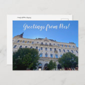 aWorld2Celebrate: Groeten uit Pécs! Briefkaart (Voorkant / Achterkant)