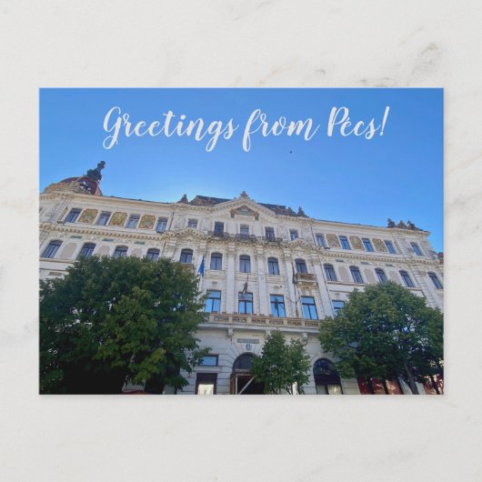 aWorld2Celebrate: Groeten uit Pécs! Briefkaart (Voorkant)