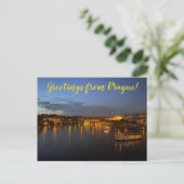 aWorld2Celebrate: Groeten uit Praag! Briefkaart (Staand voorkant)