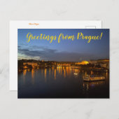 aWorld2Celebrate: Groeten uit Praag! Briefkaart (Voorkant / Achterkant)