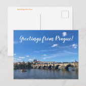 aWorld2Celebrate: Groeten uit Praag! Briefkaart (Voorkant / Achterkant)