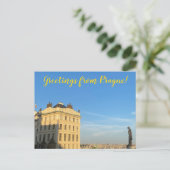aWorld2Celebrate: Groeten uit Praag! Briefkaart (Staand voorkant)