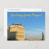 aWorld2Celebrate: Groeten uit Praag! Briefkaart (Voorkant / Achterkant)