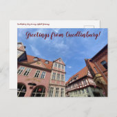 aWorld2Celebrate: Groeten uit Quedlinburg! Briefkaart (Voorkant / Achterkant)