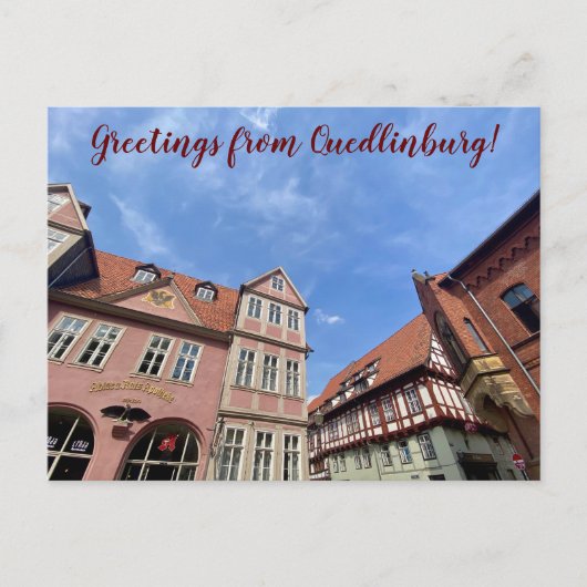aWorld2Celebrate: Groeten uit Quedlinburg! Briefkaart (Voorkant)
