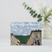 aWorld2Celebrate: Groeten uit Roemenië! Briefkaart (Staand voorkant)