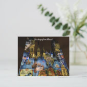 aWorld2Celebrate: Groeten uit Rouen! Briefkaart (Staand voorkant)