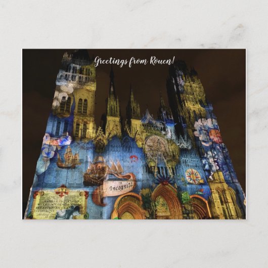 aWorld2Celebrate: Groeten uit Rouen! Briefkaart (Voorkant)