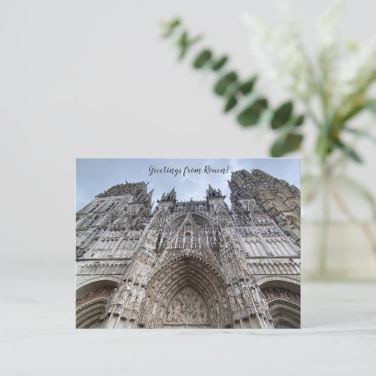 aWorld2Celebrate: Groeten uit Rouen! Briefkaart (Staand voorkant)