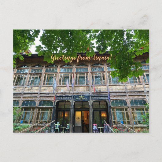 aWorld2Celebrate: Groeten uit Sinaia! Briefkaart (Voorkant)