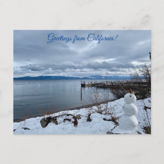 aWorld2Celebrate: Groeten van Lake Tahoe! Briefkaart (Voorkant)