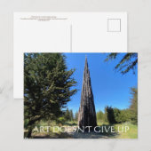 aWorld2Celebrate: KUNST GEEFT NIET OP Briefkaart (Voorkant / Achterkant)