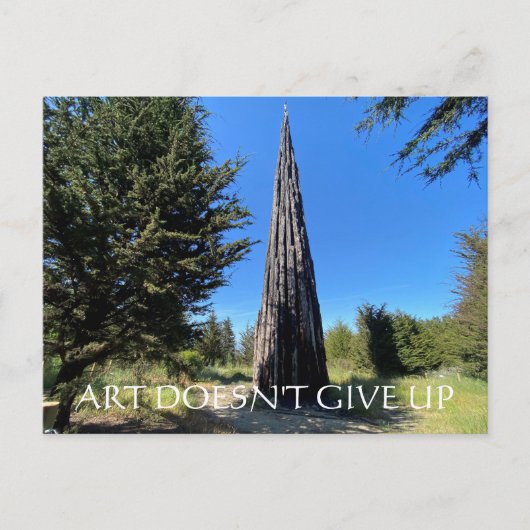 aWorld2Celebrate: KUNST GEEFT NIET OP Briefkaart (Voorkant)