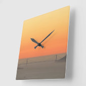 aWorld2Celebrate: The Golden Hour Vierkante Klok (Hoek)