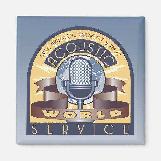 AWS 2-inch Square Magnet (Voorkant)