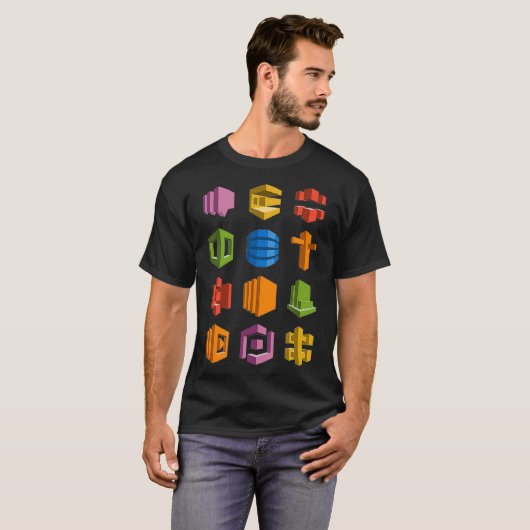 AWS Microservices Tech Stack Hackerthon Startup  T-shirt (Voorkant volledig)