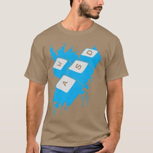 AWSD Gaming Control Game Lover Gamer Controller gi T-shirt (Voorkant)