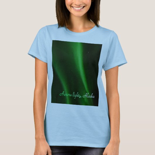 Awsome Aurora licht in Alaska, T-shirt (Voorkant)