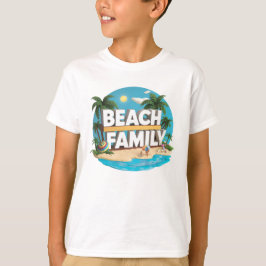 Awsome Coloured Beach Familie Kinder T-shirt