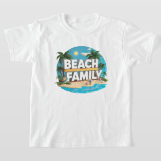 Awsome Coloured Beach Familie Kinder T-shirt