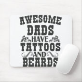 Awsome Dads heeft Tattoos en voeten vaders dag Muismat (Met muis)
