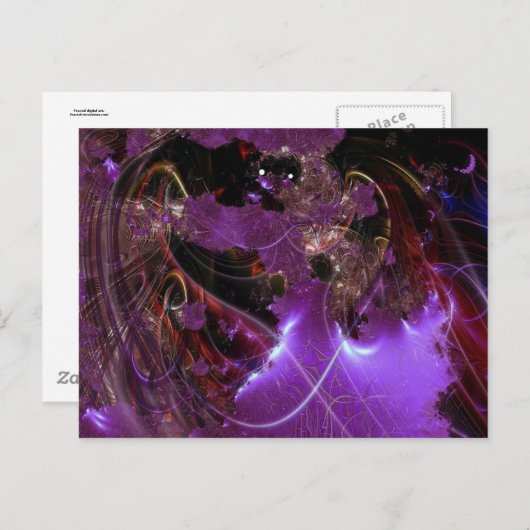 Awsome! Fractaal briefkaart. Briefkaart (Voorkant / Achterkant)