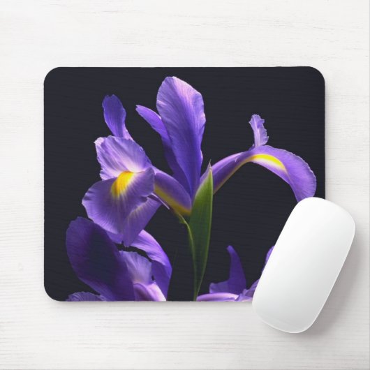 Awsome, paarse Iris Muismat (Met muis)