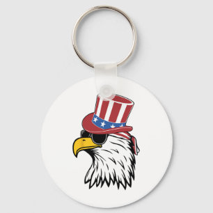 Awsome Patriotic Eagle USA T-shirt Sleutelhanger
