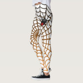 Awsome Spider en Web Fun Halloween design Leggings (Links)