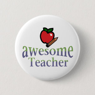 awsome Teacher Ronde Button 5,7 Cm
