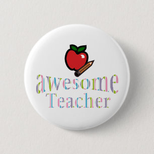 awsome Teacher Ronde Button 5,7 Cm