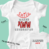 Aww Baby Glimlach en Hart Romper