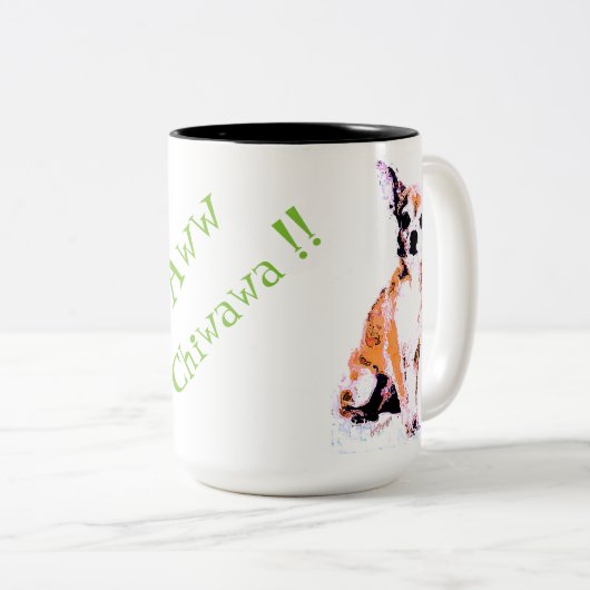 Aww Chiwawa Two-Tone Mok 2 (Voorkant rechts)