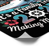 Aww Ship Familie Cruise 2025 Vakantietrip  Poster (Hoek)