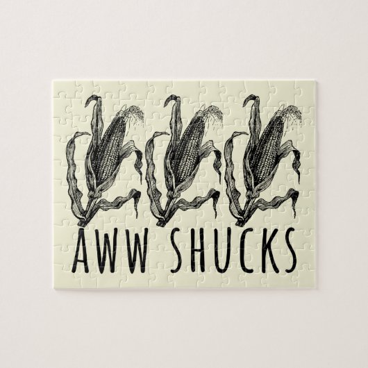 Aww Shucks Corn Husk Funny Farm Legpuzzel (Horizontaal)
