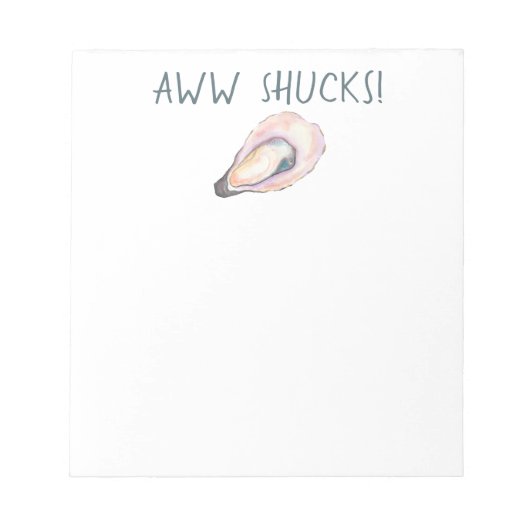 AWW Shucks Notitieblok (Voorkant)