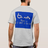 Awww ... Moet ik opstaan? T-shirt (Achterkant)