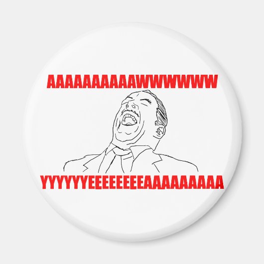 awww yeah rage comic lol rofl magneet (Voorkant)