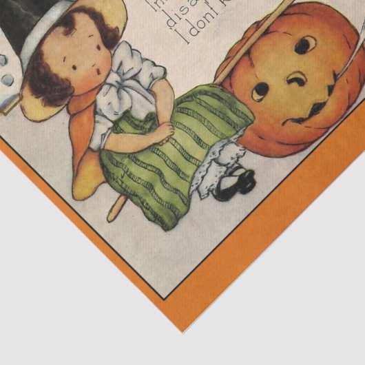 Awwww! Cutest Little Halloween Witch OOIT! Tissuepapier (Detail)