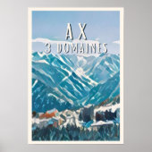 Ax 3 Domaines skigebied Poster (Voorkant)